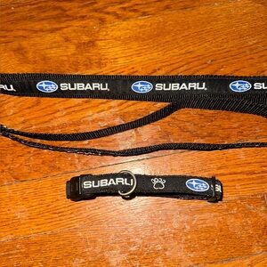 Subaru collar and leash